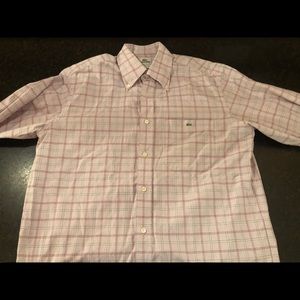 Lacoste button down shirt. Size Large